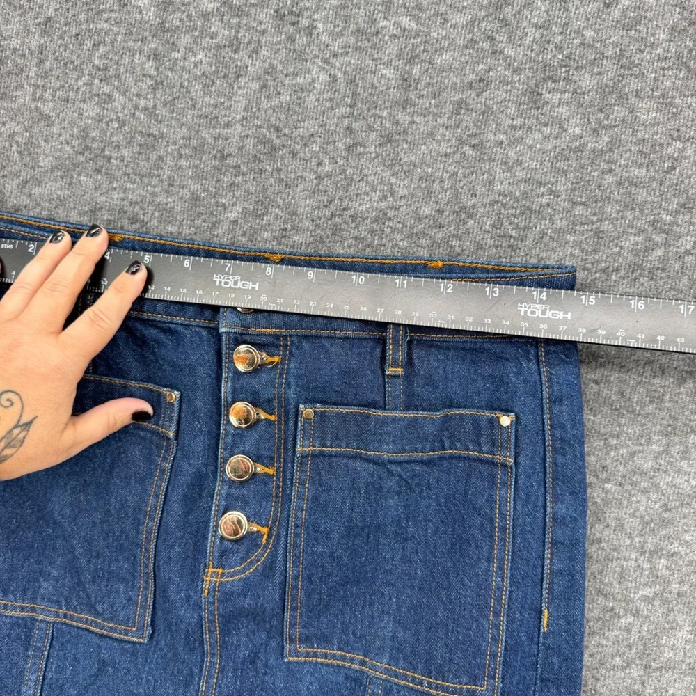 LOFT denim midi